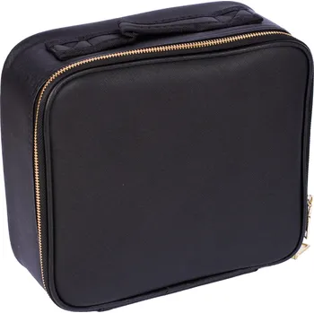 Kosmetický kufr Koženkový kosmetický kufřík - černý