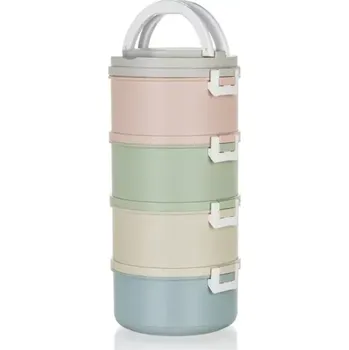 Jídlonosič BANQUET Jídlonosič plastový AVANZA, 2,8 l, 4 díly, mix barev