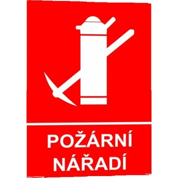 Požární nářadí s textem Plast 148 x 210 mm (A5) tl. 0.5 mm - Kód: 02639