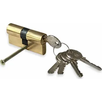 Vložka do dveří Cylindrická vložka zámku, 100 mm, 50×50 mm, mosaz