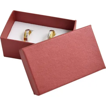 Dárková krabička Šperky4U Dárková krabička na snubní prsteny - červená - KR0263-RD