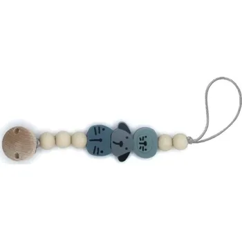 THE COTTON CLOUD klip na dudlík Animals Pacifier Holder Blue
