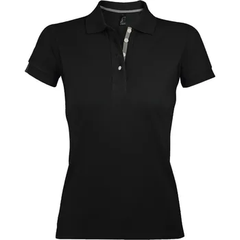 Dámské tričko SOĽS Portland Women Dámské polo triko SL00575 Černá XS