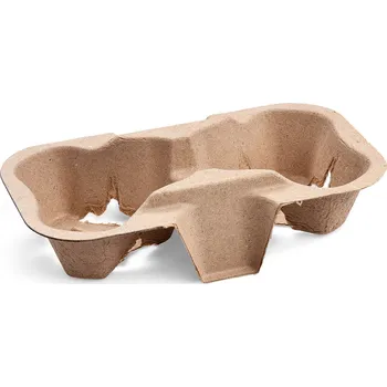 Jednorázové nádobí Podnos (PAP FSC Recycled) na 2 kelímky 19 x 11 cm 50 ks