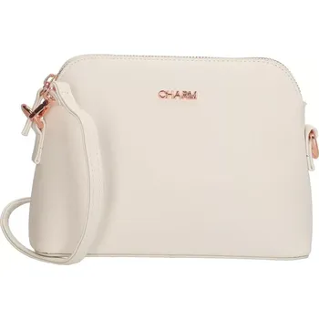 Dámská crossbody kabelka Charm London 17897 – bílá stylová kabelka s nastavitelným popruhem pro každodenní nošení | Cooltovka.cz