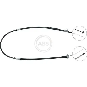 Lanko parkovací brzdy Tažné lanko, parkovací brzda A.B.S. K16048