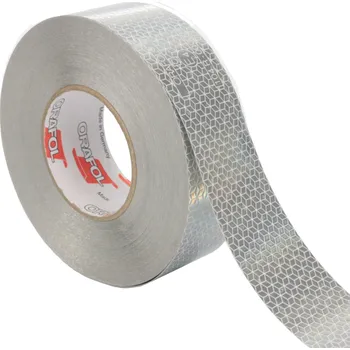 Výstražná páska Značení na návěsy a tahače EHK 104 bílá, pás - 50 mm x 1 m - Kód: 05275