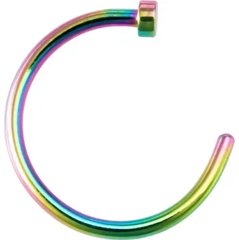 Piercing Falešný piercing | fake piercing do nosu - různé druhy - Duhový