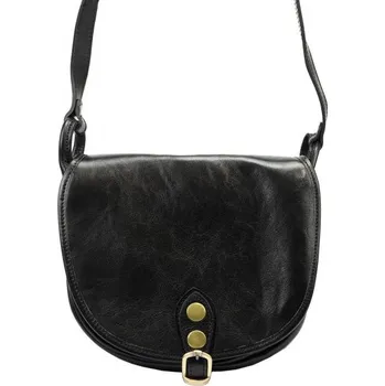 Kožená kabelka Florence 8863 M - černá