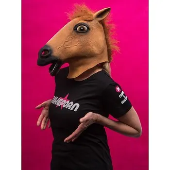 cyklistický dres BIKEPORN triko kr.rukáv dámské černá velikost M