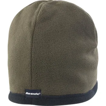 Čepice Result Oboustranná fleecová čepice RC142X Olive Green-Black M