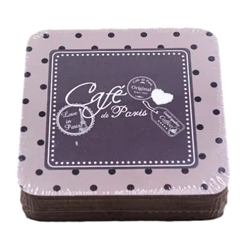 Podtácek Podtácek pod nápoje Cafe de Paris, korek set 6 ks