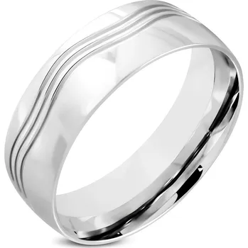 Prsten Šperky4U OPR0023 Dámský snubní prsten, šíře 8 mm - velikost 52 - OPR0023-52