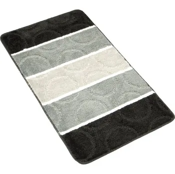 Koupelnová předložka Bellatex Černošedá kola 60 x 100 cm