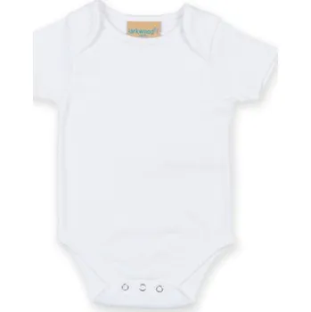 Kojenecký body Larkwood Dětské body s krátkým rukávem LW055 White 0/3 Monate