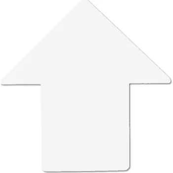 Značení Šipka - samolepící podlahové značení, 100 x 100 mm, 10 ks šipka - bílá, 100 x 100 mm, 10 ks, kód: 24839