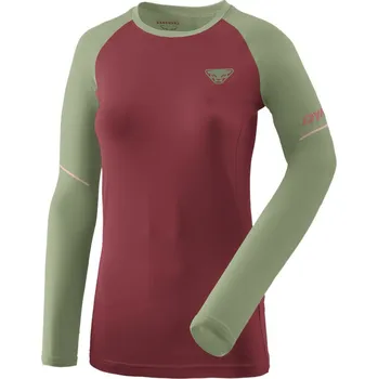 Pánské tričko Triko Dynafit ALPINE PRO W LS TEE burgundy 2025 Barva: vínová / zelená, Velikost: M