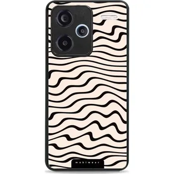 Pouzdro na mobilní telefon Lesklý kryt Mobiwear Glossy - Xiaomi Redmi Note 13 Pro Plus - GA62G Vlnky na béžové (Prémiové lesklé pouzdro, obal, kryt Mobiwear Glossy na mobil Xiaomi Redmi Note 13 Pro Plus - GA62G Vlnky na béžové, materiál Plast + TPU silikon - krytí po všech stranách