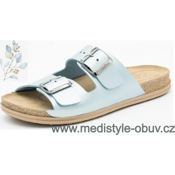 Dámská zdravotní obuv MEDISTYLE BEÁTA 3B-I19/1 zdravotní pantofel MODRÝ, MODRÁ - 42