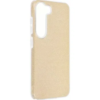 Pouzdro na mobilní telefon Třpytivé pouzdro Shining na mobil Samsung Galaxy A14 5G / LTE Gold (Silikonový + plastový kryt či obal na mobilní telefon Samsung Galaxy A14 5G / LTE Gold)