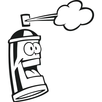 samolepka Samolepka Graffiti spray face I.