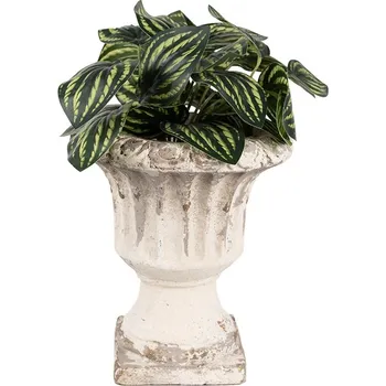 Květináč Béžový antik květináč v barokním stylu Baroque - Ø 18*20 cm