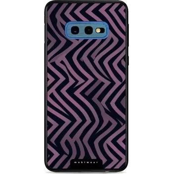 Pouzdro na mobilní telefon Lesklý kryt Mobiwear Glossy - Samsung Galaxy S10e - GA55G Fialové klikyháky (Prémiové lesklé pouzdro, obal, kryt Mobiwear Glossy na mobil Samsung Galaxy S10e - GA55G Fialové klikyháky, materiál Plast + TPU silikon - krytí po všech stranách, neošoupatelný)