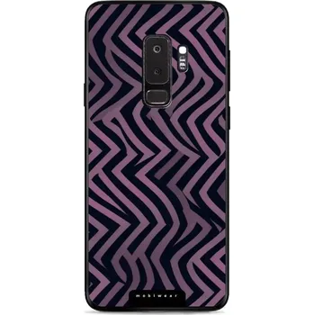 Pouzdro na mobilní telefon Lesklý kryt Mobiwear Glossy - Samsung Galaxy S9 Plus - GA55G Fialové klikyháky (Prémiové lesklé pouzdro, obal, kryt Mobiwear Glossy na mobil Samsung Galaxy S9 Plus - GA55G Fialové klikyháky, materiál Plast + TPU silikon - krytí po všech stranách,)