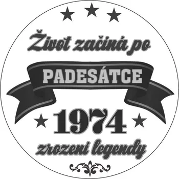 Přání k jubileu - jedlý papír