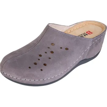 Dámská zdravotní obuv Buxa Dámská zdravotní kožená obuv na klínku BZ341 - Šedá Velikost: 38