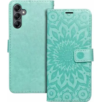 Pouzdro na mobilní telefon Flipové pouzdro Coolcase Mezzo na mobil Samsung Galaxy A25 5G - Mandala green (Flip kryt či obal Forcell MEZZO na mobil Samsung Galaxy A25 5G - Mandala green)