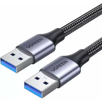Datový kabel USB / USB 3.0 (USB-A Male to USB-A Male) kabel UGREEN 2m, 5Gb/s (Ugreen cable USB cable - USB 3.0 5Gb/s 2m gray (US373))