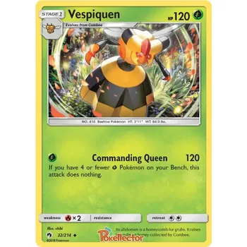 Karetní hra Vespiqueen 032/214 - Lost Thunder Typ karty: Non-Holo
