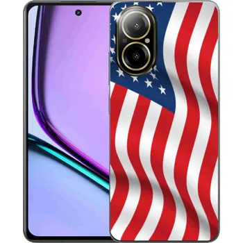 Vlajka Gelový kryt mmCase na Realme C67 - USA vlajka