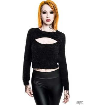 Dámský svetr svetr dámské - Black Out Fuzzy Crop - KILLSTAR - K-SWS-F-2249 - XXL