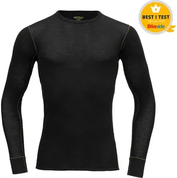 Devold pánské triko s dlouhým rukávem Wool Mesh 190 Shirt Barva: CAVIAR, Velikost: M