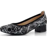 Barton dámské lodičky černé s bílým vzorem R2417 - 38 | P686022