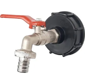 Vodovodní kohout Kohout kulový zahradní 3/4" s integrov. ADAPTÉREM IBC NÁDRŽE DN50 MOSAZ