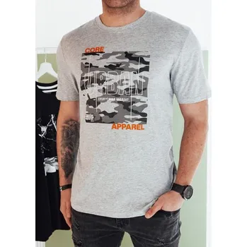 Dstreet Šedé tričko s nápisem Urban