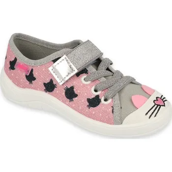 Dívčí tenisky BEFADO 1X184 dívčí tenisky 1 SZ růžové kočička 26 251X184_26