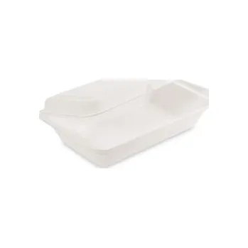 Jednorázové nádobí Menu box BIO cukrová třtina 250 x 162 x 63 mm (50 ks) - bílý