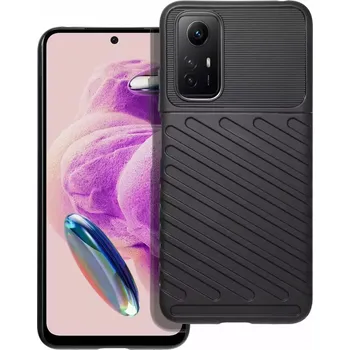 Pouzdro na mobilní telefon Odolnější gumové pouzdro Armored Thunder na mobilní telefon Xiaomi Redmi Note 12S Černé (Odolný kryt či obal Armored Thunder na mobil Xiaomi Redmi Note 12S v černé barvě)