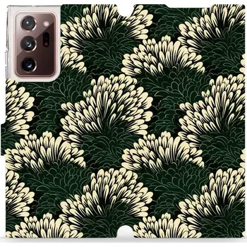 Pouzdro na mobilní telefon Flipové pouzdro Mobiwear - Samsung Galaxy Note 20 Ultra - VA45S Travina (Knížkové flip pouzdro, obal, kryt na mobil Samsung Galaxy Note 20 Ultra - VA45S Travina, materiál Umělá kůže + TPU - ochrana 360°, stojánek, silikonová vanička, magnetické zavírání)