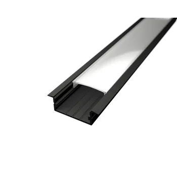 LED lišta Vestavný profil lišta pro LED pásky V4 černý - profil lišta bez difuzoru 1m - LED Solution - LP303B-1M - LP303B-1M