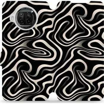 Pouzdro na mobilní telefon Flipové pouzdro Mobiwear - Xiaomi Mi 10T Lite - VA63S Vlnky a linky (Knížkové flip pouzdro, obal, kryt na mobil Xiaomi Mi 10T Lite - VA63S Vlnky a linky, materiál Umělá kůže + TPU - ochrana 360°, stojánek, silikonová vanička, magnetické zavírání)