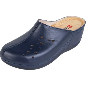Dámská zdravotní obuv Buxa Dámská zdravotní kožená obuv na klínku BZ341 - Tmavě modrá Velikost: 37