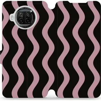 Pouzdro na mobilní telefon Flipové pouzdro Mobiwear - Xiaomi Mi 10T Lite - VA54S Fialové vlnky (Knížkové flip pouzdro, obal, kryt na mobil Xiaomi Mi 10T Lite - VA54S Fialové vlnky, materiál Umělá kůže + TPU - ochrana 360°, stojánek, silikonová vanička, magnetické zavírání)