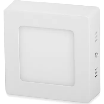 Osvětlení Bílý přisazený LED panel hranatý 120x120mm 6W - Denní bílá - T-LED - 10272 - 10272