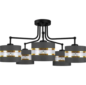 Černo-zlatý závěsný lustr Andy pro žárovku 5x E27 - Candellux - 35-06158 - 35-06158