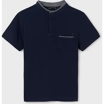 Chlapecké tričko Chlapecké polo triko s krátkým rukávem tmavě modré Mayoral 6108 Velikost: 12 let (152 cm)